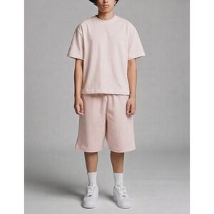 Hours Men's Blush Pink Relaxed Baggy Sweatshorts‎ Size L
